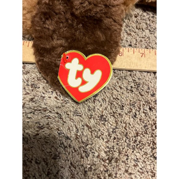Vintage TY Elvis Dog 17" Brown Tag Included Soft Floppy Ears 1994 - Picture 7 of 10